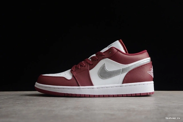 1 Low 553558-615 Bordeaux Jordan White 0205